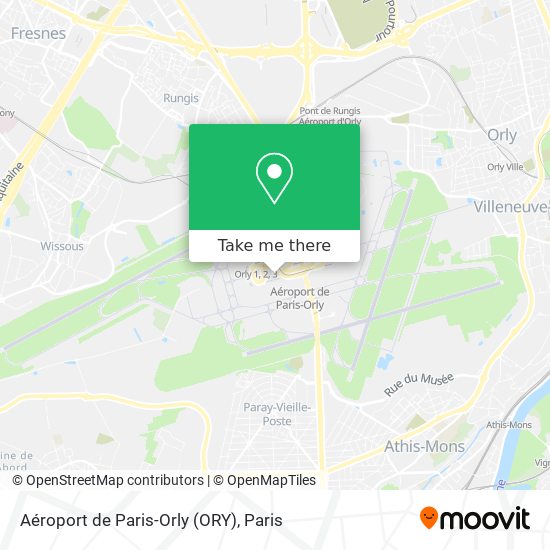 Mapa Aéroport de Paris-Orly (ORY)