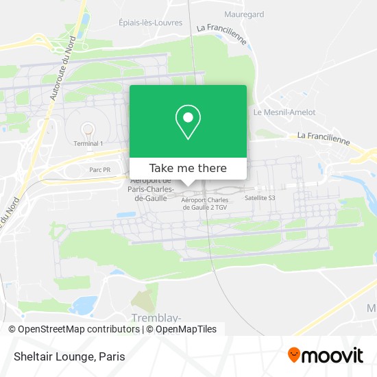Mapa Sheltair Lounge