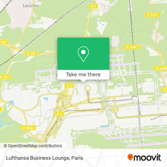 Mapa Lufthansa Business Lounge