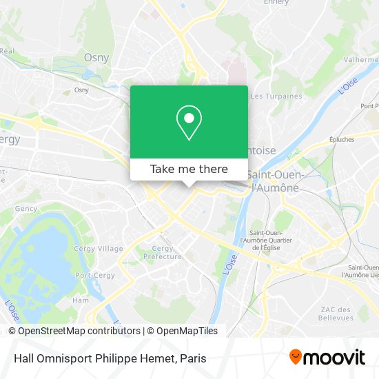 Hall Omnisport Philippe Hemet map