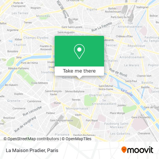 La Maison Pradier map