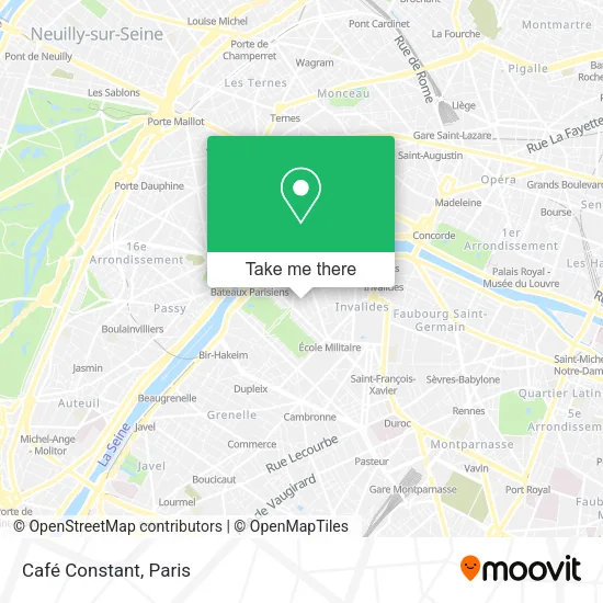 Café Constant map