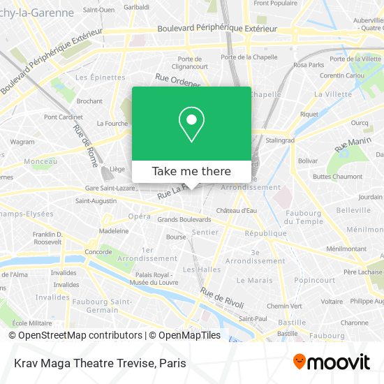 Mapa Krav Maga Theatre Trevise