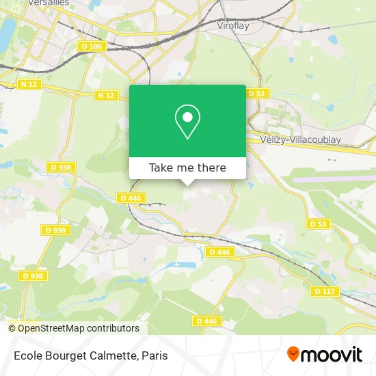 Ecole Bourget Calmette map