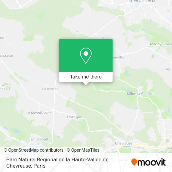 Parc Naturel Régional de la Haute-Vallée de Chevreuse map