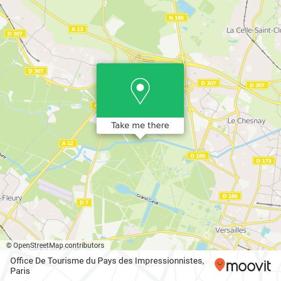 Mapa Office De Tourisme du Pays des Impressionnistes
