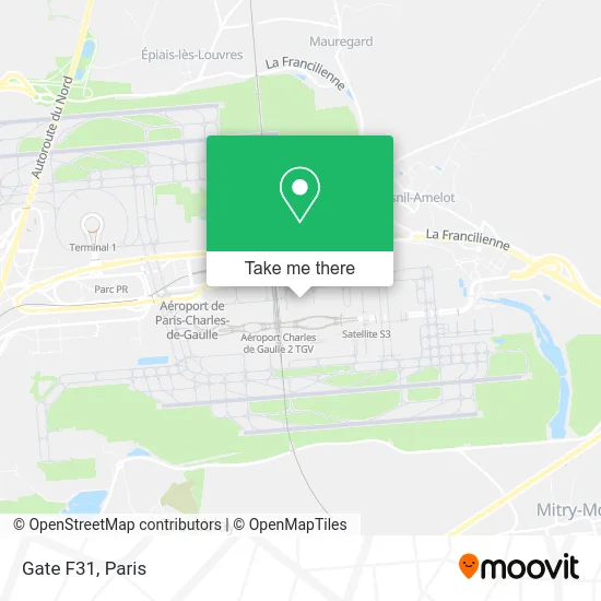 Gate F31 map