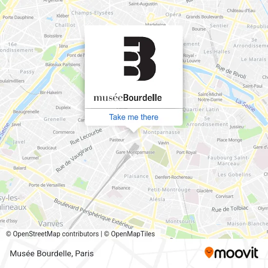 Musée Bourdelle map