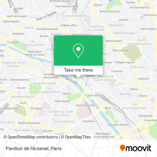 Pavillon de l'Arsenal map