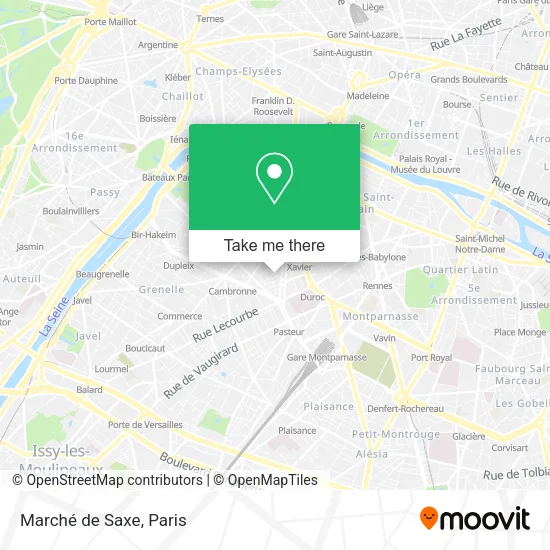 Marché de Saxe map