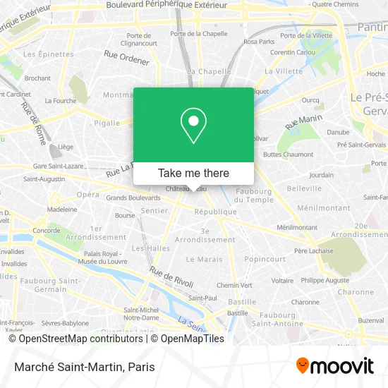 Marché Saint-Martin map