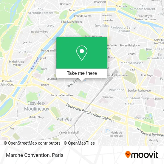 Marché Convention map