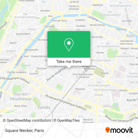 Square Necker map