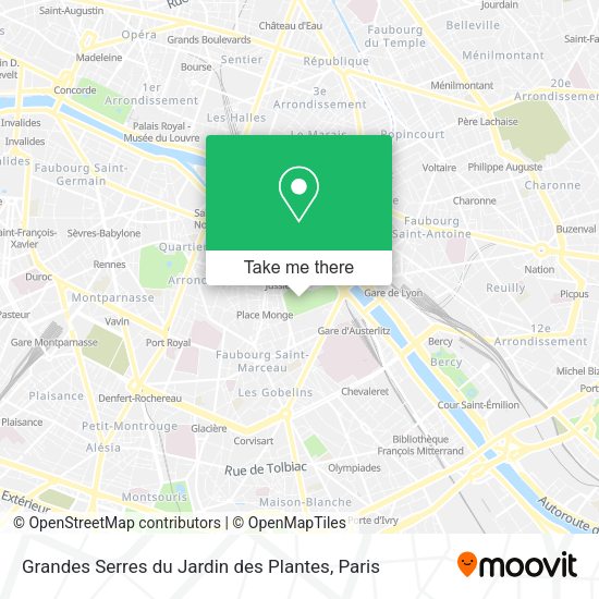 Grandes Serres du Jardin des Plantes map