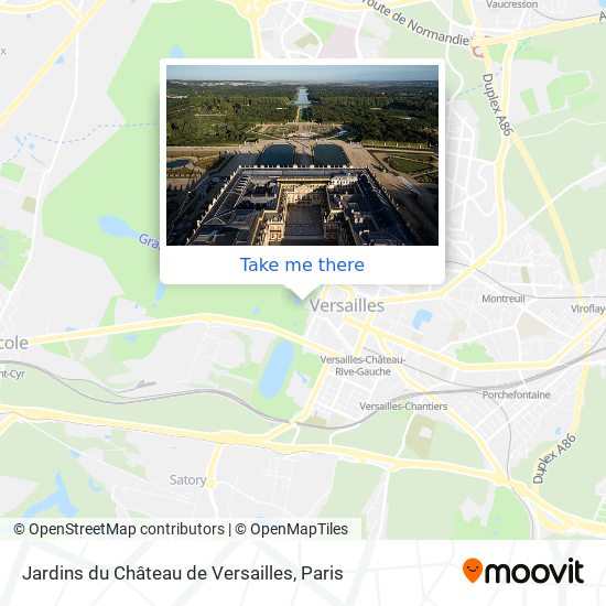 Mapa Jardins du Château de Versailles