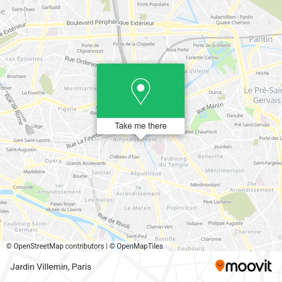 Jardin Villemin map