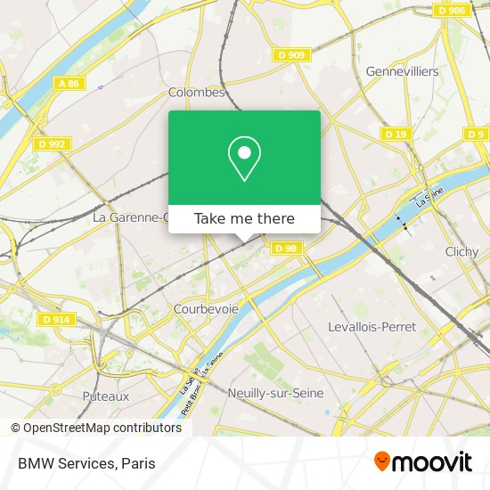 BMW Services map