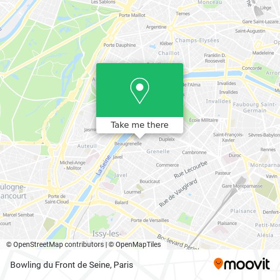 Bowling du Front de Seine map