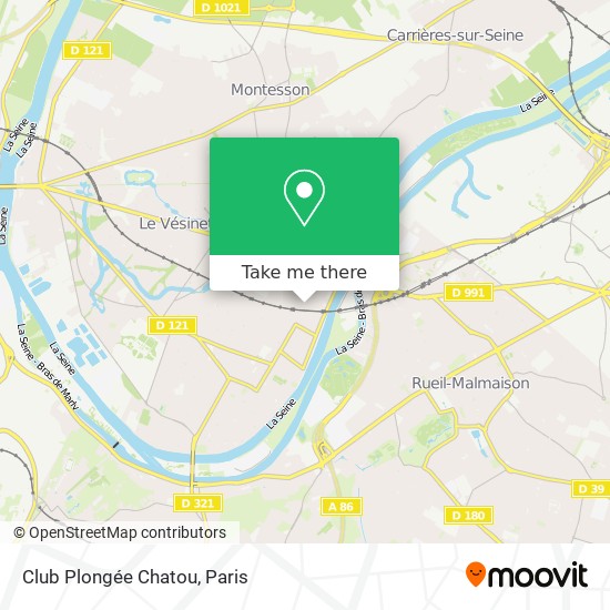 Mapa Club Plongée Chatou