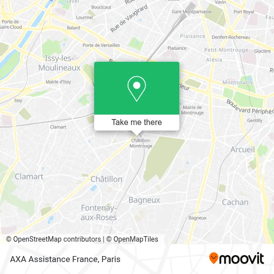 AXA Assistance France map