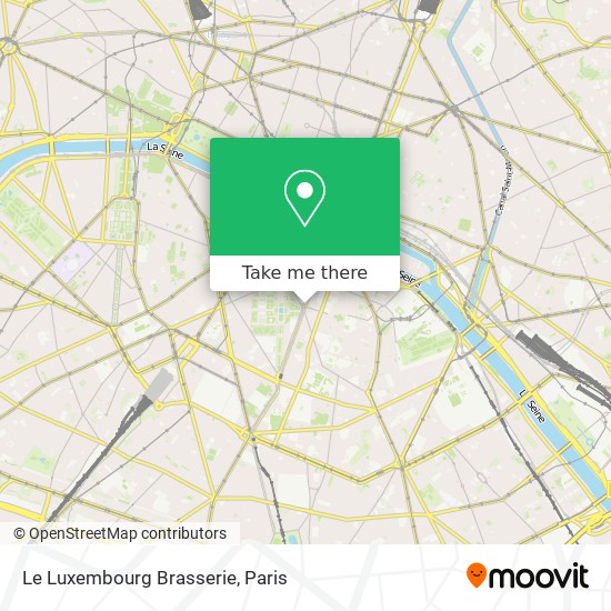Mapa Le Luxembourg Brasserie