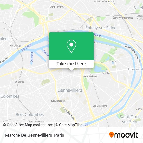 Marche De Gennevilliers map