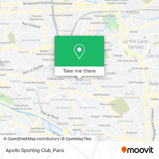 Mapa Apollo Sporting Club