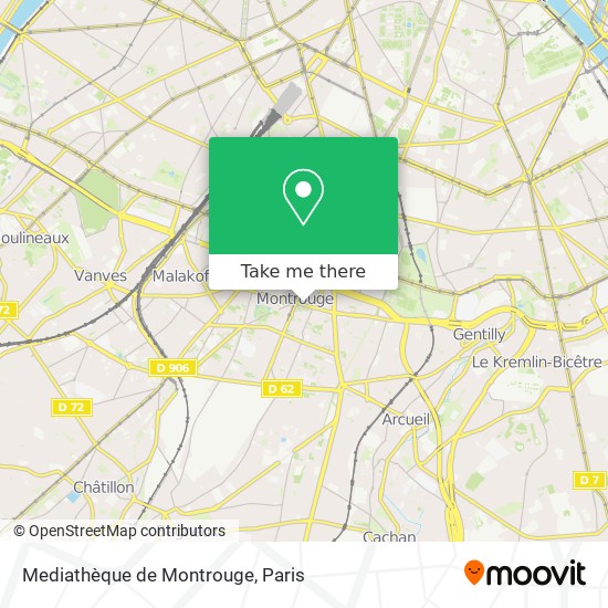 Mediathèque de Montrouge map