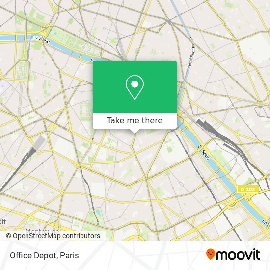 Office Depot map