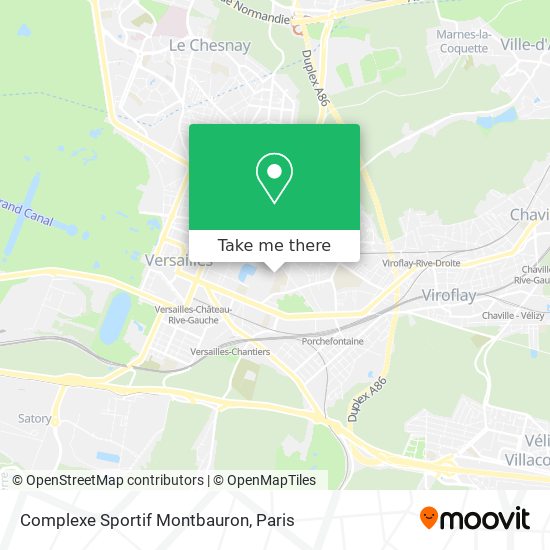 Complexe Sportif Montbauron map