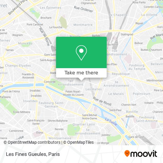 Les Fines Gueules map