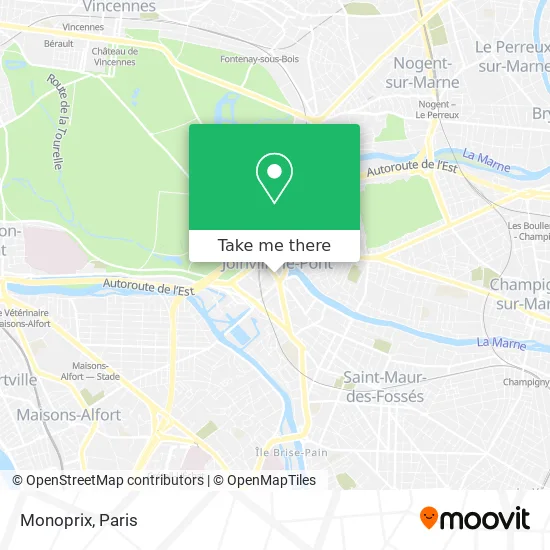 Monoprix map