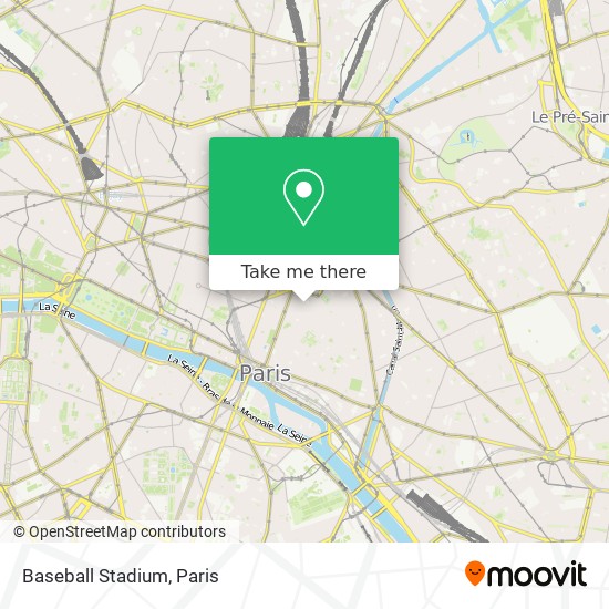 Baseball Stadium map