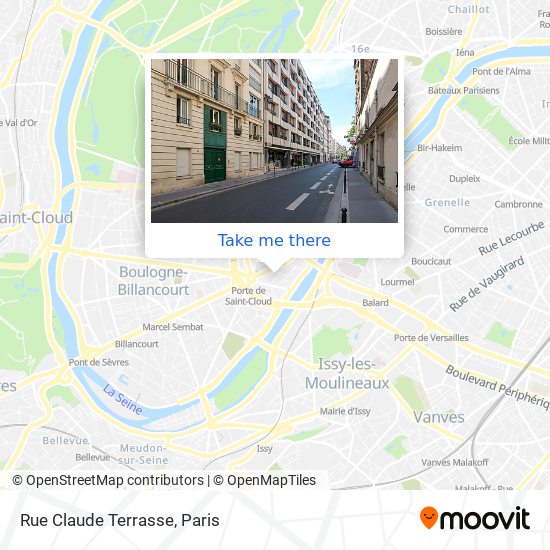 Rue Claude Terrasse map