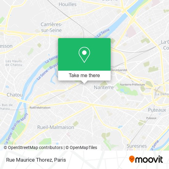 Mapa Rue Maurice Thorez
