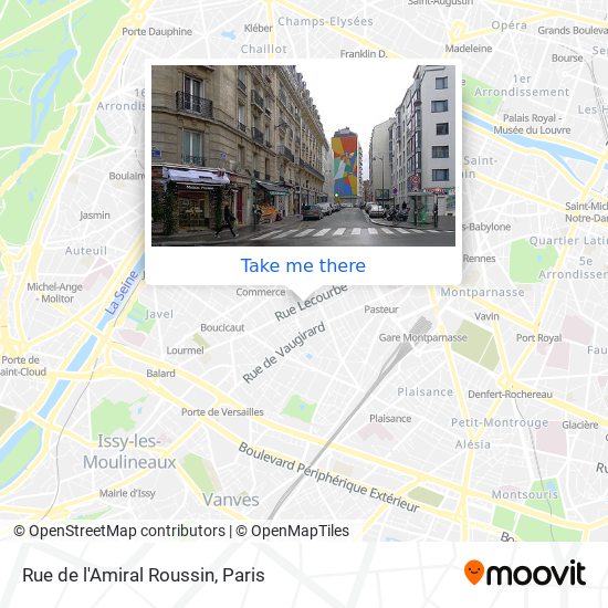 Mapa Rue de l'Amiral Roussin