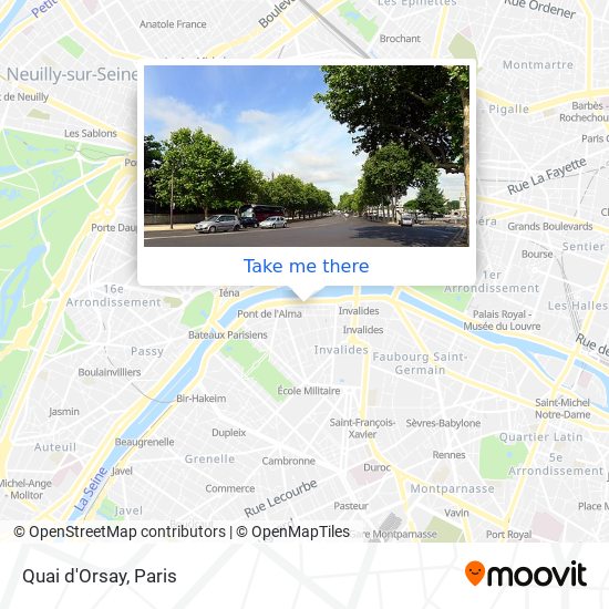 Quai d'Orsay map