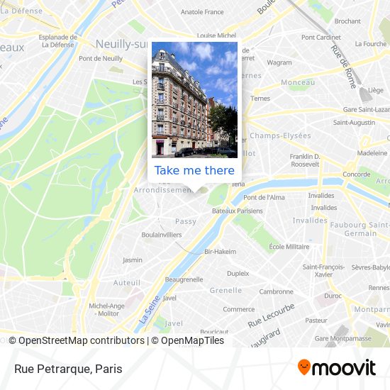 Rue Petrarque map