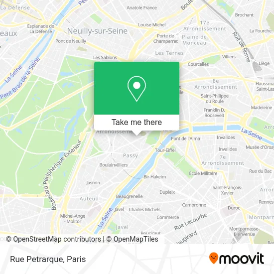 Rue Petrarque map