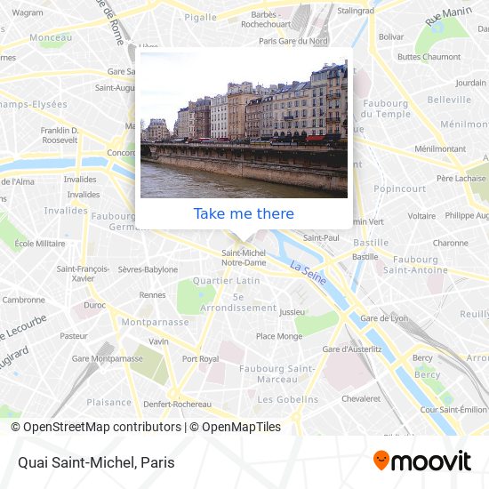 Mapa Quai Saint-Michel