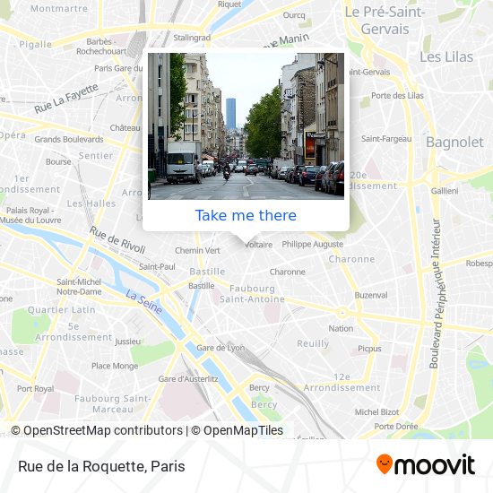 Rue de la Roquette map