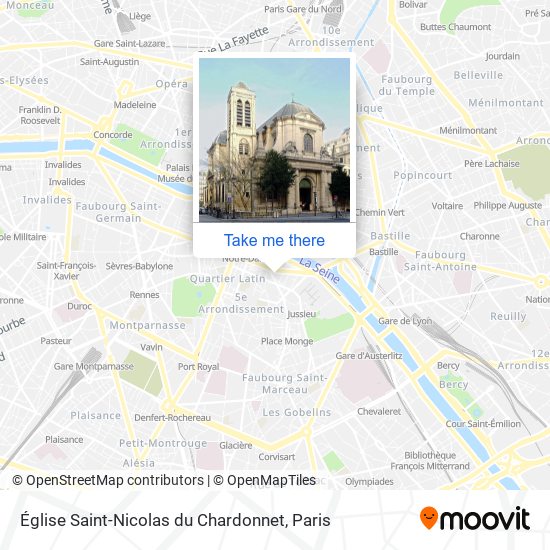 Mapa Église Saint-Nicolas du Chardonnet