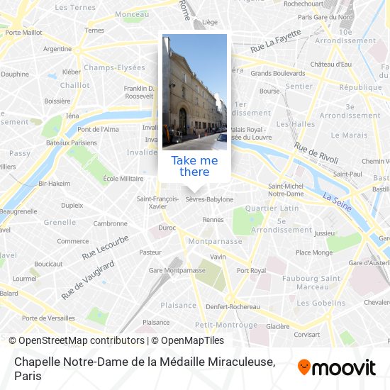 Chapelle Notre-Dame de la Médaille Miraculeuse map
