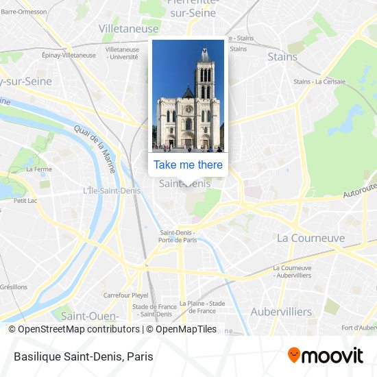 Basilique Saint-Denis map