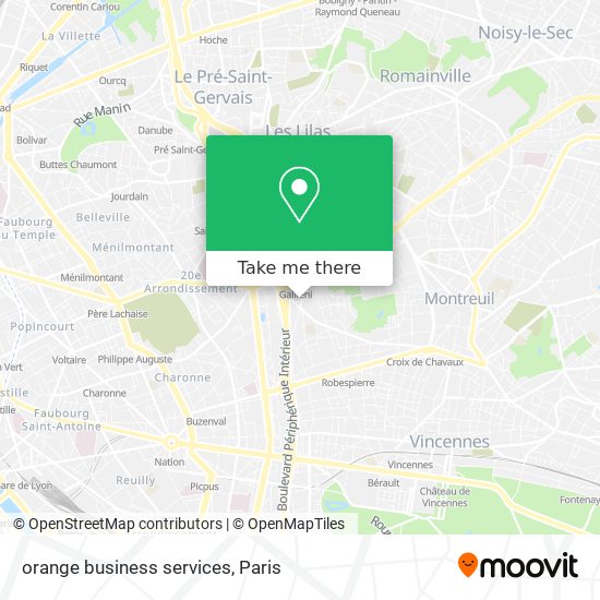 Mapa orange business  services