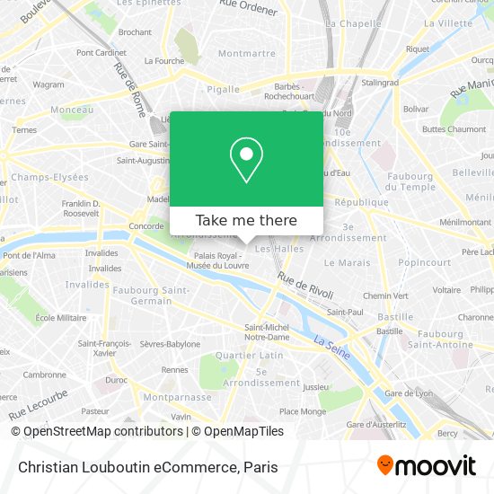 Christian Louboutin eCommerce map