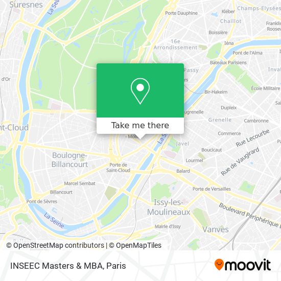 INSEEC Masters & MBA map