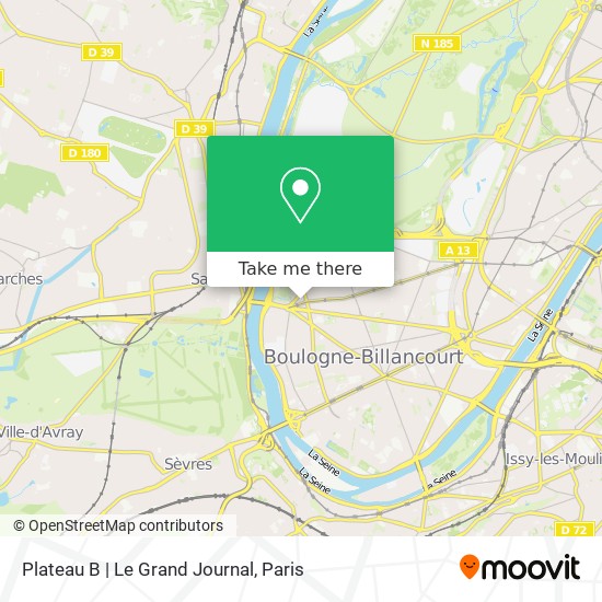 Plateau B | Le Grand Journal map