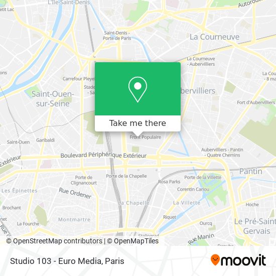 Studio 103 - Euro Media map