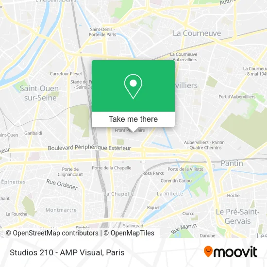 Studios 210 - AMP Visual map